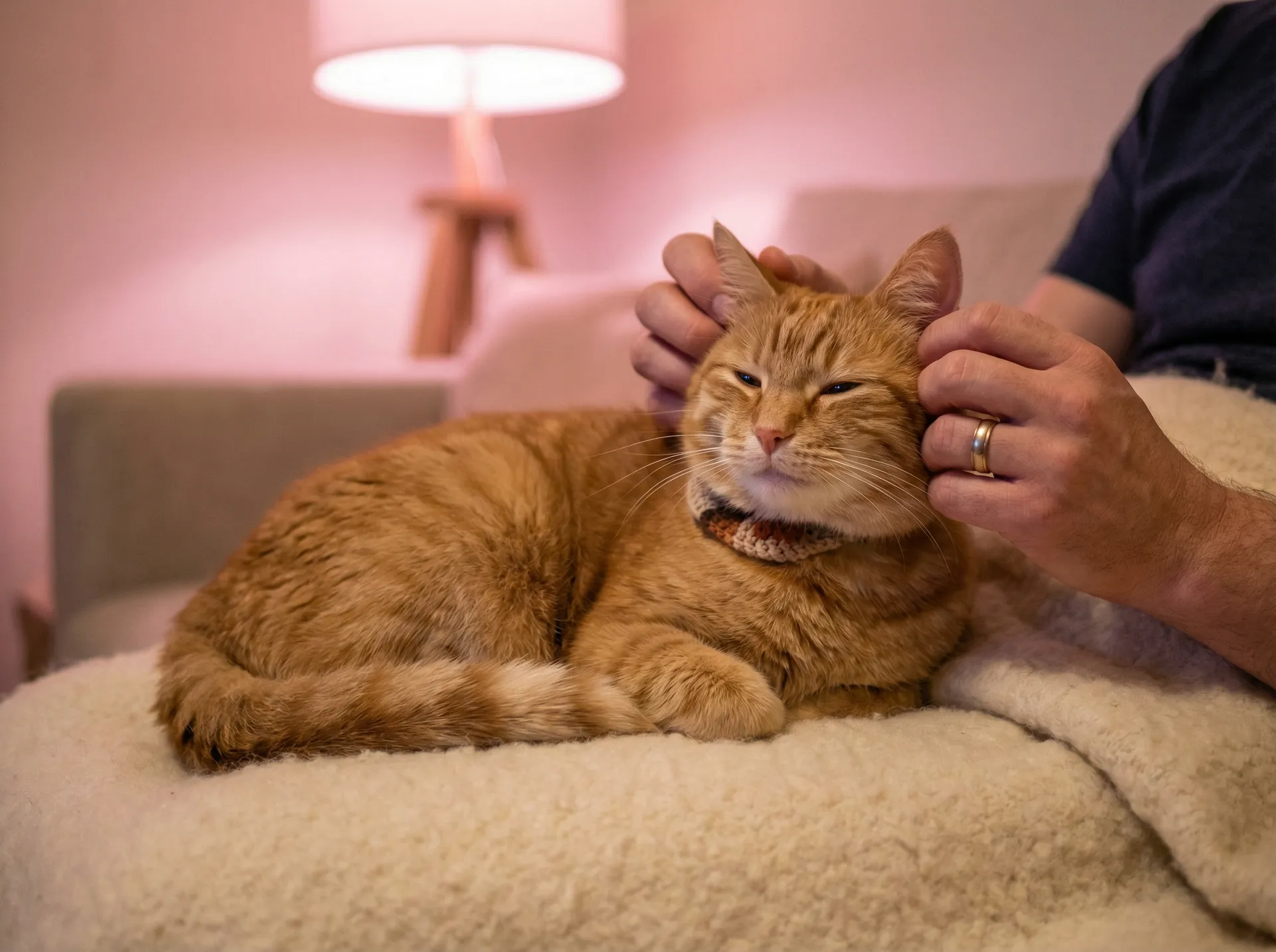 猫咪被温柔抚摸的幸福时刻 - 嗯啊不要